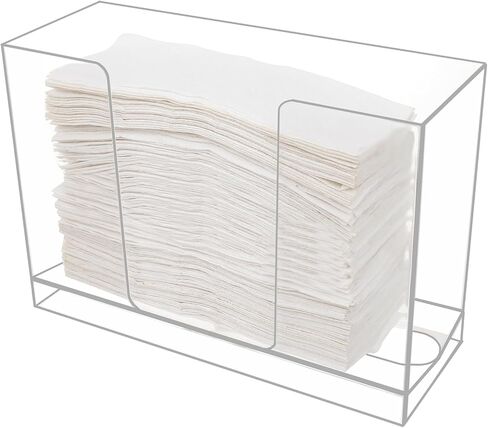 موزع المناشف الورقية التجاري على الحائط، موزع مناشف ورقية أسود ثلاثي الطي مع غطاء مناسب للمناشف الورقية المطوية على شكل حرف C أو متعددة الطي، حامل المناشف الورقية للحمام والمرحاض والمطبخ in Kuwait