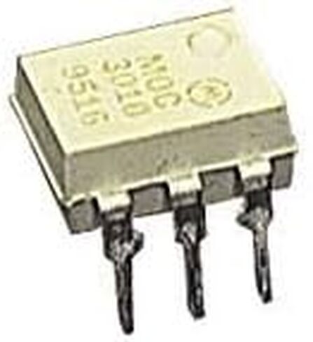 العلامات التجارية الكبرى MOC3010 Triac Optocoupler، مخرج تيار متردد، قناة واحدة، 250VDRM، 6-Pin، PDIP، 4 مم ارتفاع × 7 مم عرض × 7.62 مم طول (عبوة من 10 قطع) in Saudi Arabia