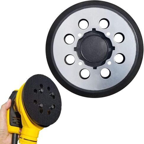 2 Pack 5 Inch 8 Hole Replacement Sander Pad for Dewalt DWE6423/6423K, DWE6421/6421K, DWE6421-B2, DWE6421-B3, DWE6421-BR, DCW210B - 5" Hook and Loop Sanding Backing Pad in Saudi Arabia