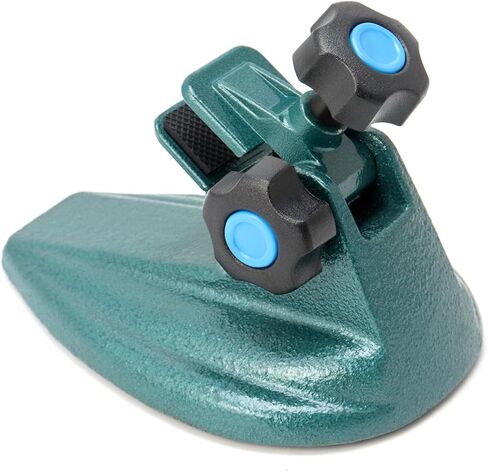 حامل ميكرومتر من QWORK مع وسادة تثبيت مزدوجة غير قابلة للانزلاق، حامل ميكرومتر بقاعدة من الحديد الزهر المطلي للميكرومتر حتى 4 بوصات in Kuwait