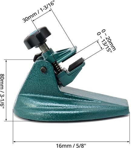 حامل ميكرومتر من QWORK مع وسادة تثبيت مزدوجة غير قابلة للانزلاق، حامل ميكرومتر بقاعدة من الحديد الزهر المطلي للميكرومتر حتى 4 بوصات in Kuwait