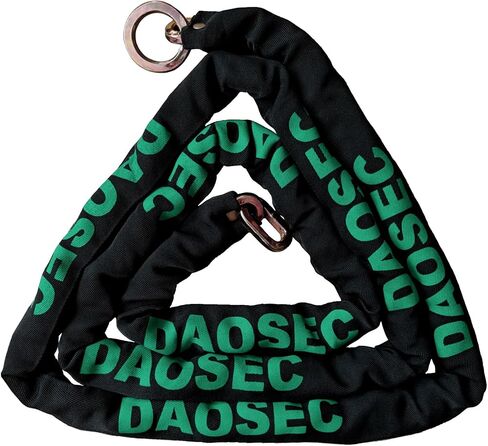 DAOSEC Extra Long Security Chain, 10ft x 0.35in(9mm) Thick Heavy Duty Lock Chain - Hardened Alloy Steel Cut Proof Chain - Ideal for Motorcycles, Generators, Trailers, ATVs and More in Kuwait