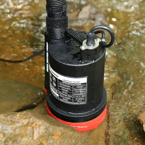 Sump Pump: DEKOPRO 1HP Submersible Pump for Pool Draining 3302GPH Stainless Steel Water Pump with Float Switch in Saudi Arabia