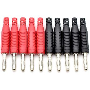 5Colors 4mm Banana Plug Solder DIY Male Connectors Adapters for Multimeter Test Leads Electrical Testing-10Pack in Saudi Arabia