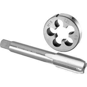 M16 X 1 Tap and Die Set, M16 x 1.0 Machine Thread Tap and Round Die Right Hand