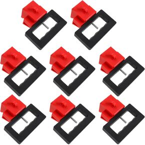 Circuit Breaker Lockout, Lockout Tagout Breaker Lock for Standard Single and Double Toggles, Pack of 12