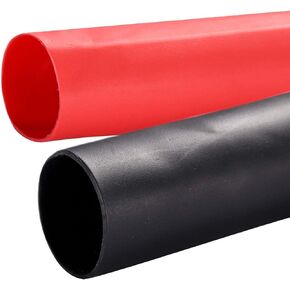 2 Pack 3/4'' Heat Shrink Tube 3:1 Adhesive-Lined Heat Shrinkable Tubing Black&RED 4Ft in Saudi Arabia