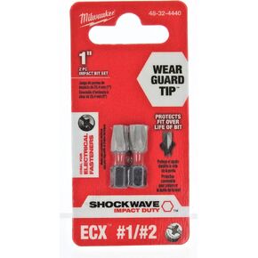 Milwaukee 48-32-4440 إدراج جزء Ecx 1/4 "سداسي، 2 حزمة in Kuwait
