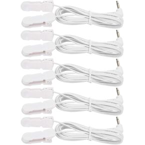 5 قطع / حقيبة 3.5 ملم كابل سلك TENS مشبك الأذن سلك كهربائي كابل سلك كابل كهربائي كهربائي لوحدة TENS جهاز العلاج الطبيعي in Kuwait