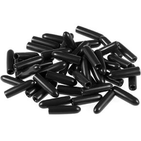 uxcell 50pcs Rubber End Caps 16mm(5/8 inch) ID Vinyl PVC Round Tube Bolt Cap Cover Screw Thread Protectors Pink in Kuwait