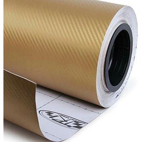 DIYAH 3D Black Carbon Fiber Film Twill Weave Vinyl Sheet Roll Wrap DIY Decals 12" X 60" (1FT X 5FT)