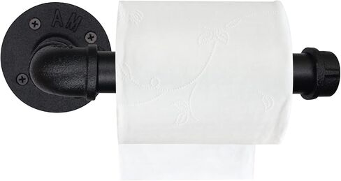 حامل ورق المرحاض ذو الأنابيب الصناعية، حامل ورق المرحاض الريفي، حامل مناديل ورقية من الحديد العتيق عالي التحمل in Kuwait