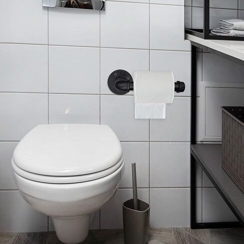 حامل ورق المرحاض ذو الأنابيب الصناعية، حامل ورق المرحاض الريفي، حامل مناديل ورقية من الحديد العتيق عالي التحمل in Kuwait