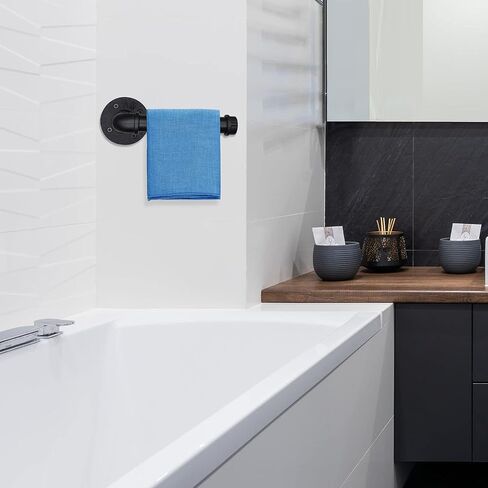 حامل ورق المرحاض ذو الأنابيب الصناعية، حامل ورق المرحاض الريفي، حامل مناديل ورقية من الحديد العتيق عالي التحمل in Kuwait