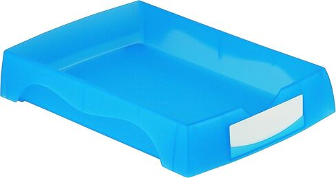 صينية عمل بصرية من نوبل باك - 10 عبوات من صينية التوزيع الضوئية القابلة للتكديس مع ملصق لنظارات Rx ونظارات القراءة والنظارات الشمسية (أزرق) in Kuwait