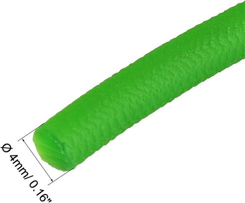 Uxcell 3ft 2mm PU نقل حزام مستدير عالي الأداء يوريتان سيور أخضر لآلة ربط الناقل مجفف 3 قطعة in Kuwait