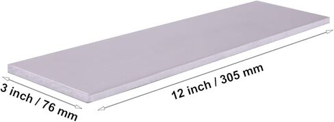 Daseyyue 2 Pcs 6061 T6 Aluminum Sheet, 3 Inch x 12 Inch x 1/4 Inch Thickness, No Scratches, Protective Film on Both Sides in Kuwait
