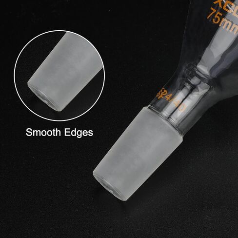 XCD Glass Funnel, Borosilicate Glass Filter Funnel Short Stem Powder Funnel with 24/40 Inner Joint (OD 50 mm) Lab Glass Powder Funnel in Kuwait