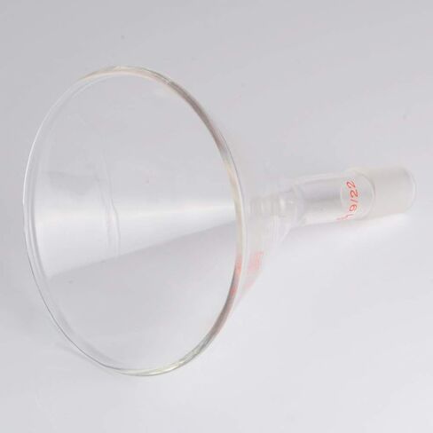 StonyLab Glass Short Stem Powder Funnel with 100 mm Top O.D. and 19/22 Inner Joint Filter Funnel Glass Funnel in Saudi Arabia