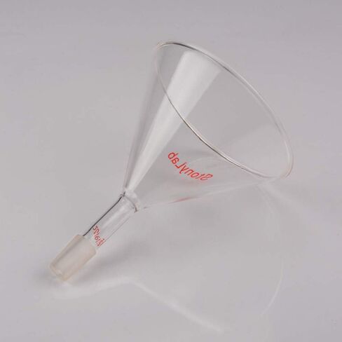 StonyLab Glass Short Stem Powder Funnel with 100 mm Top O.D. and 19/22 Inner Joint Filter Funnel Glass Funnel in Saudi Arabia