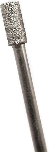 20Pcs Diamond Grinding Bits, 5mm Cylinder Head, 3mm Shank, 45mm Long Diamond Coated Burr Mounted Point in Kuwait