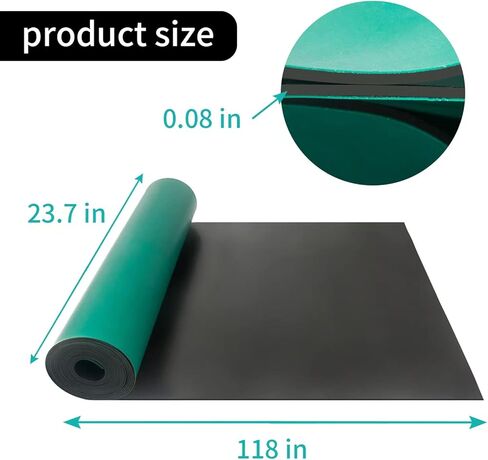 LOGIJOY 23.7 "× 118" المطاط ESD لحام حصيرة لفة ESD مكافحة ساكنة ارتفاع درجة الحرارة المطاط حصيرة ESD التأريض حصيرة مكتب حصيرة مكافحة ساكنة سطح المكتب حصيرة ESD الفينيل حصيرة لدائرة الهاتف الكمبيوتر اللوحي إصلاح in Kuwait