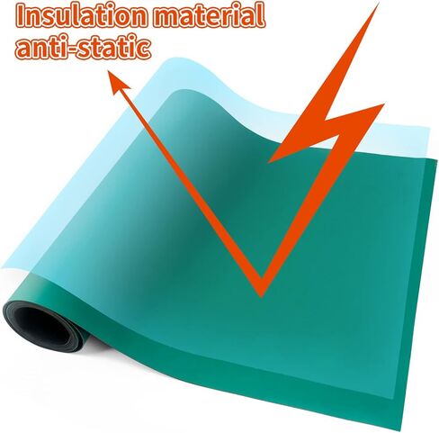 LOGIJOY 23.7 "× 118" المطاط ESD لحام حصيرة لفة ESD مكافحة ساكنة ارتفاع درجة الحرارة المطاط حصيرة ESD التأريض حصيرة مكتب حصيرة مكافحة ساكنة سطح المكتب حصيرة ESD الفينيل حصيرة لدائرة الهاتف الكمبيوتر اللوحي إصلاح in Kuwait