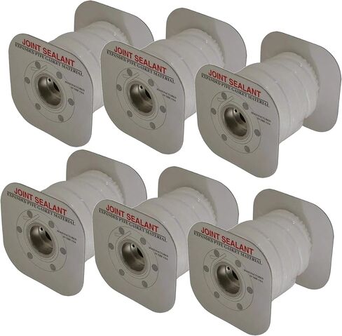 مانع تسرب المفاصل الموسع PTFE، عرض 1/4 بوصة × طول 100 قدم، (6 بكرات) in Kuwait