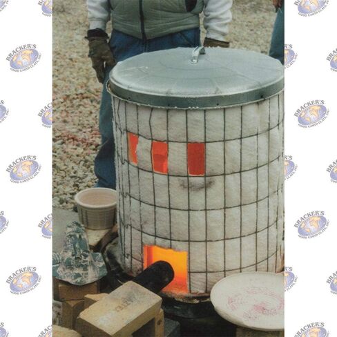 بطانية عازلة من ألياف السيراميك مقاس 6 بوصة × 6 بوصة × 1 بوصة 6 # 2300F لمواقد الخشب وأفران البيتزا والأفران والمدافئ والمزيد - (10 عبوات) in Kuwait