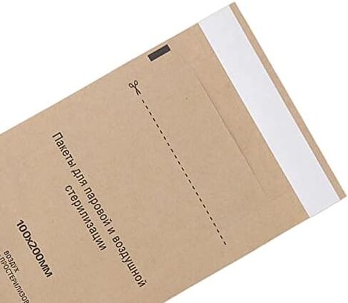 Disposable Sterilization Bags 100 Pcs Sterilizer Bag Tooth Sterilization Bags Sterilizers for Cosmetic Nail Tools 100 X 200mm in Kuwait
