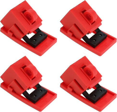 Circuit Breaker Lockout Device, 4 Pack 480/600 Volt Clamp-on Single Pole Breaker Lock Out Device, Large in Kuwait