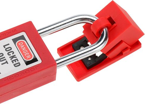 Circuit Breaker Lockout Device, 4 Pack 480/600 Volt Clamp-on Single Pole Breaker Lock Out Device, Large in Kuwait