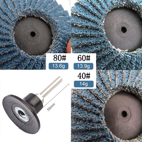 قرص رفرف GDFYMI، قرص طحن مقاس 2 بوصة، ملحقات مطحنة القالب، قرص سنفرة مسطح من الزركونيا 40 60 80 حبيبة، قرص رفرف سريع التغيير لمطحنة الزاوية مع حامل وسادة قرص عرقوب 1/4 بوصة (15 قطعة) in Kuwait