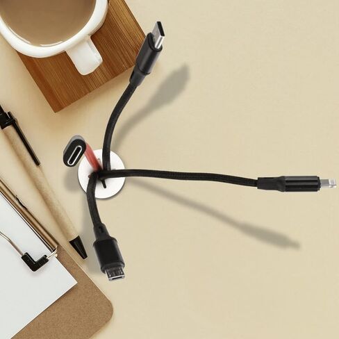 AccEncyc 12 Pcs Cable Cord Grommet Silicone Cable Grommet 3/4" Wire Hole Cover Cable Management Wire Organizer Cable Pass Through Desk Grommet for Table, Computer Desk, Office, Home in Kuwait