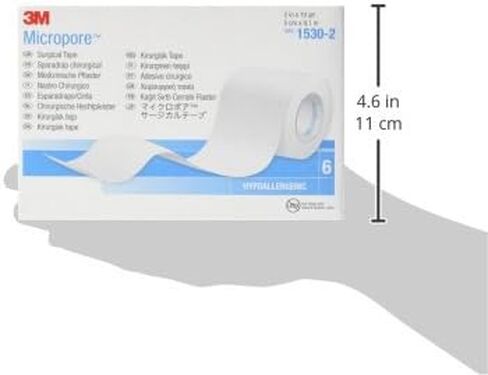 2 X Medical Tape MicroporeTM Paper 2 Inch X 10 Yards, 6 Per Box in Saudi Arabia