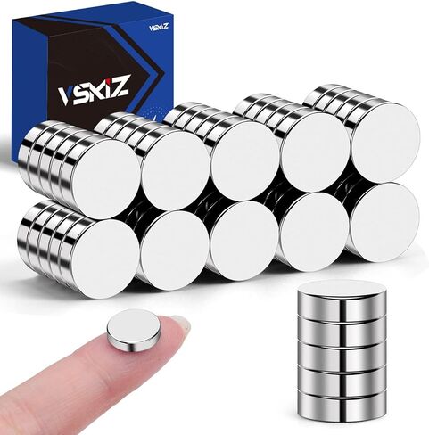 VSKIZ Refrigerator Magnets, 120 Pcs Rare Earth Magnets, 10x3mm Neodymium Fridge Magnets, Muti-use Premium Tiny Round Disc Small Magnets, Whiteboard Magnets for Crafts, DIY, Office, Dry Erase Board in Kuwait