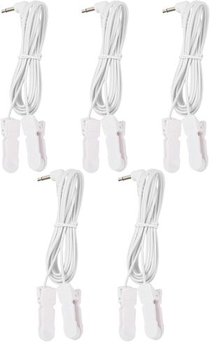 5 قطع / حقيبة 3.5 ملم كابل سلك TENS مشبك الأذن سلك كهربائي كابل سلك كابل كهربائي كهربائي لوحدة TENS جهاز العلاج الطبيعي in Kuwait