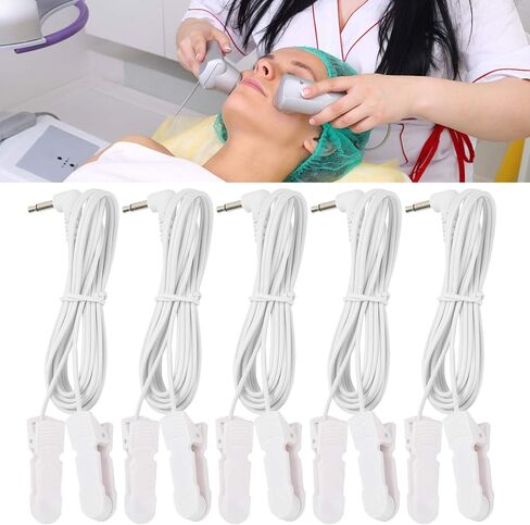 5 قطع / حقيبة 3.5 ملم كابل سلك TENS مشبك الأذن سلك كهربائي كابل سلك كابل كهربائي كهربائي لوحدة TENS جهاز العلاج الطبيعي in Kuwait