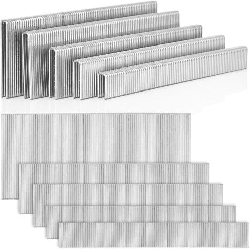 2600 Pieces 1/4-inch Narrow Crown Staples 18 Gauge(1", 1-1/4",1-1/2"3/4", 1/2") Brad Nails 18 Gauge Assorted (1/2",3/4",1",1-1/4",2") Heavy Duty Staples Galvanized in Saudi Arabia
