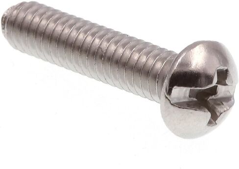 Prime-Line 9003607 Machine Screw, Round Head, Slotted/Phillips Combo, #8-32 X 3/4 in, Grade 18-8 Stainless Steel, Pack of 25 in Saudi Arabia