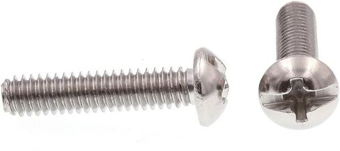 Prime-Line 9003607 Machine Screw, Round Head, Slotted/Phillips Combo, #8-32 X 3/4 in, Grade 18-8 Stainless Steel, Pack of 25 in Saudi Arabia