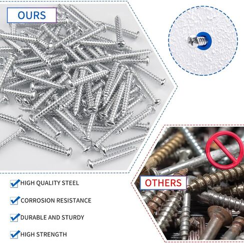 مجموعة المراسي والمسامير الخرسانية، 100 قطعة من مثبتات البناء و100 قطعة من براغي البناء مع قطعة واحدة من اللقمة المقابلة، ومراسي مخروطية زرقاء ومسامير ذاتية اللولبة لجدار الطوب الخرساني الجص in Kuwait