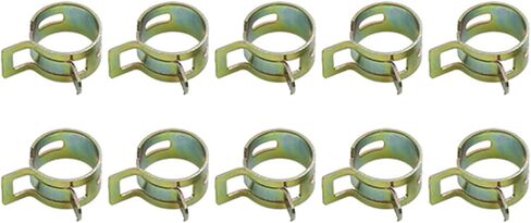 Spring Hose Clamps (13mm/0.51") 50Pcs, Metal Clip - for Home Garden Tube Pipe Fastening in Saudi Arabia