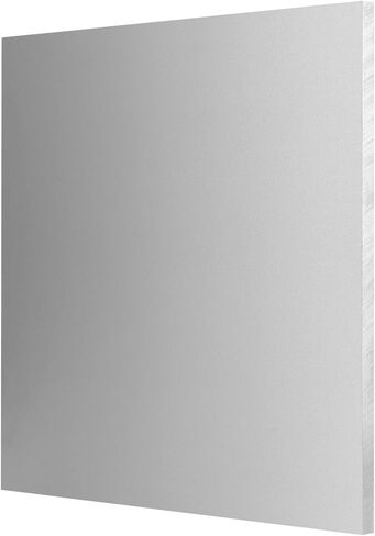 HOZEON 12 × 12 × 3/8 بوصة 6061-T651 ورقة ألومنيوم، صفائح معدنية متينة من الألومنيوم، لوحة صفائح ألومنيوم مربعة للنقل والبناء والديكور in Kuwait