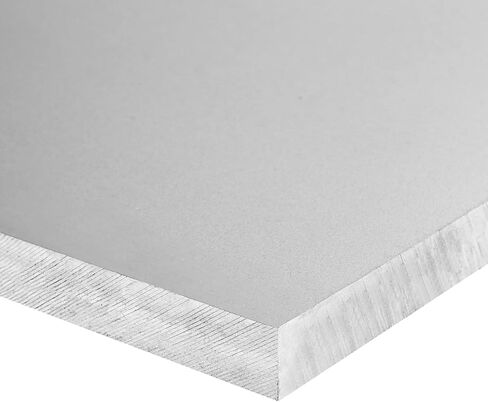 HOZEON 12 × 12 × 3/8 بوصة 6061-T651 ورقة ألومنيوم، صفائح معدنية متينة من الألومنيوم، لوحة صفائح ألومنيوم مربعة للنقل والبناء والديكور in Kuwait