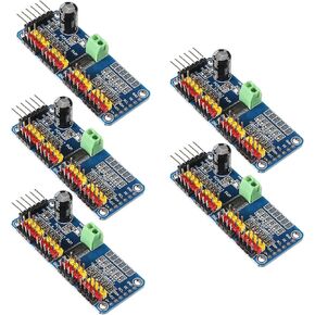 Coliao 5pcs PCA9685 16 Channel 12-Bit PWM Servo Motor Driver I2C IIC Module PCA9685 Servo Driver Board Controller for Robot in Saudi Arabia