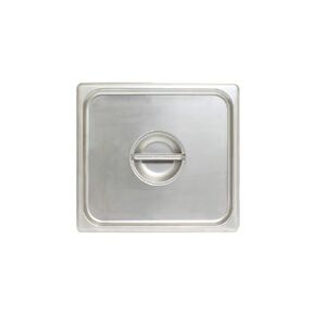غطاء مقلاة طاولة البخار من Thunder Group STPA5120C، مقاس 1/2، صلب بمقبض، زوايا معززة، 24 مقياس، من الفولاذ المقاوم للصدأ، NSF (صنع في الصين)، عبوة من 12 قطعة in Saudi Arabia