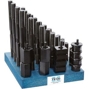 طقم صواميل ومسامير مكونة من 38 قطعة من Te-Co 20608، 5/8 بوصة - 11 مسمار × 11/16 بوصة فتحة T للطاولة in Saudi Arabia