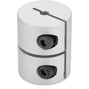 uxcell 5mm to 6.35mm Shaft Coupling 25mm Length 20mm Diameter Coupler Aluminum Alloy Joint Motor for 3D Printer CNC Machine DIY Encoder