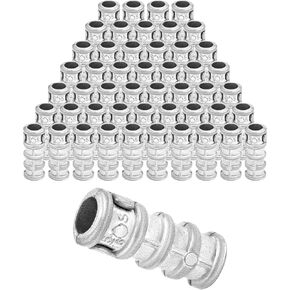 QWORK Expansion Shield Anchors, 50 Pcs 1/4 x 1-1/2" Lag Screw Bolts Concrete Anchors, Zinc Alloy Masonry Anchors Hole Set Kit in Kuwait